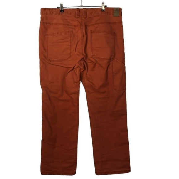 Prana Tuscan Henna Orange Slim Fit Pant 38 X 32 - Picture 3 of 6